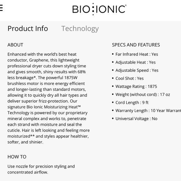 BIO IONIC Graphene Style Set in Neoprene Bag - Picture 8 of 13